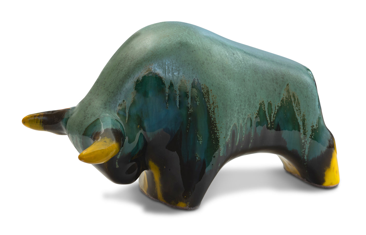 Bull 1010: Glaze Green above / Yellow below