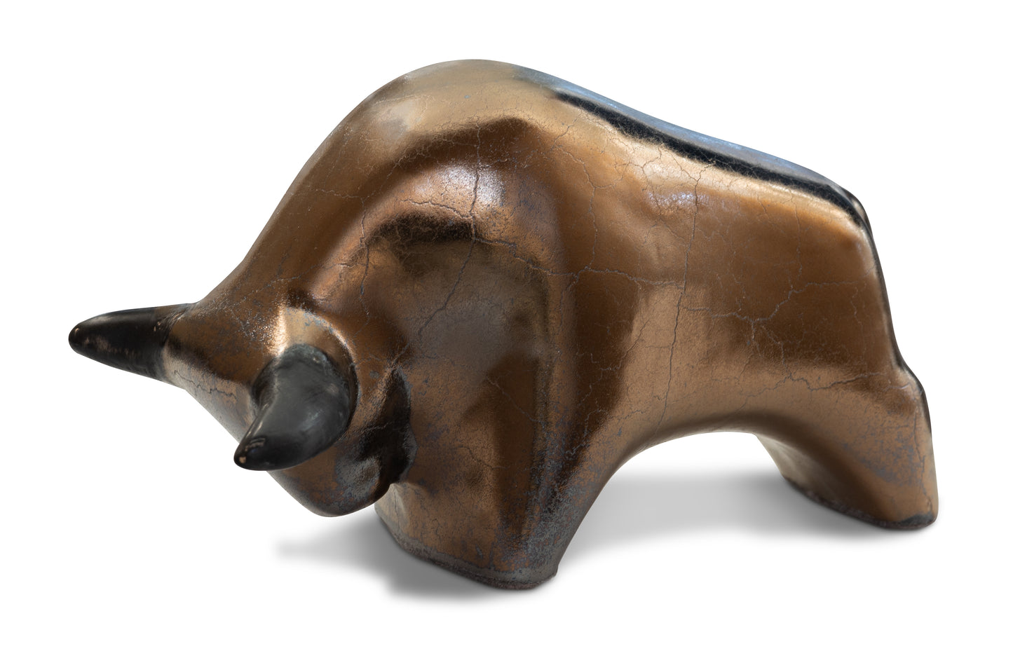 Bull 1010: Glaze Gold / Black Horns