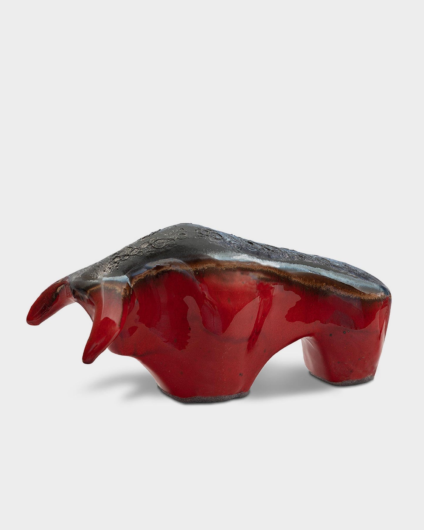 Bulle 1017: Glasur Rot/ Lava top