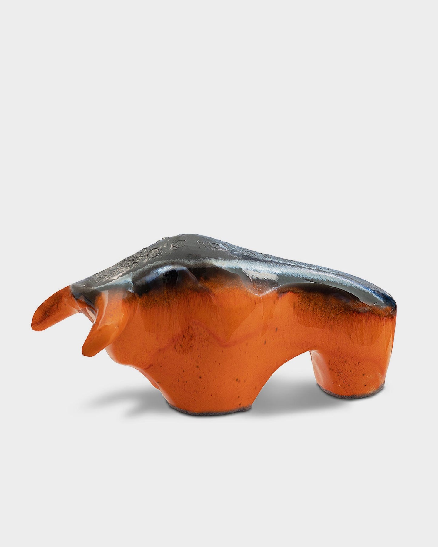 Bulle 1017: Glasur Orange / Lava top