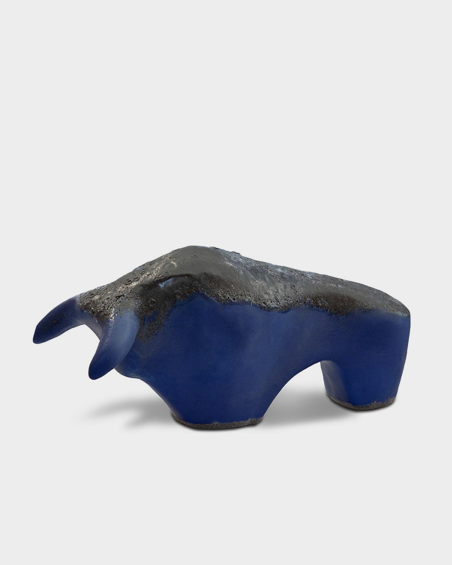 Bulle 1017: Glasur Dunkelblau / Lava top