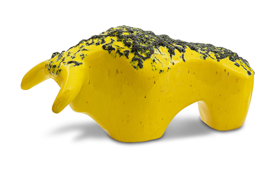 Bull 1017: Glaze yellow / Fat Lava