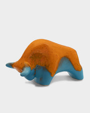 Bulle 1010: Glasur Orange / Hellblau