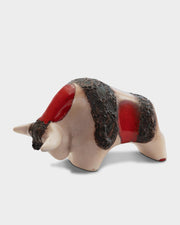 Bull 1010: Garnet/lava glaze