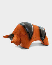 Bull 1010: Orange/lava glaze
