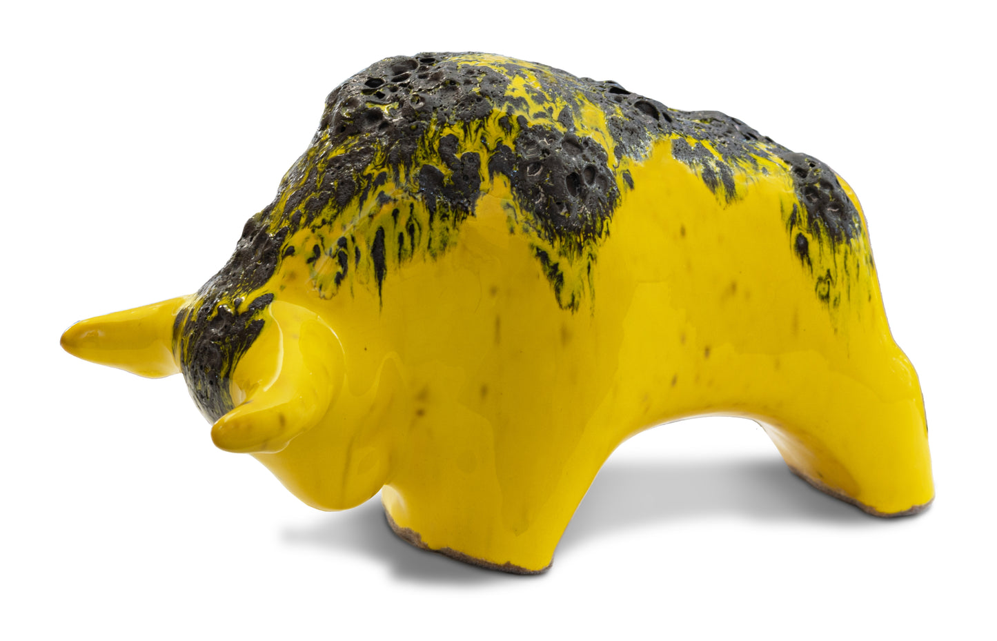 Bull 1010: Glasur Gelb / Fat Lava