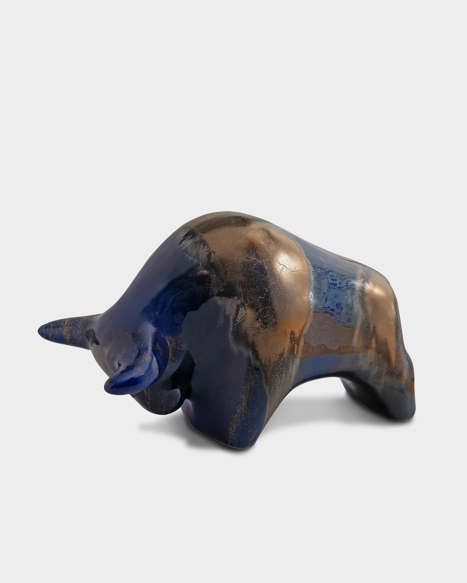 Bull 1010: Glaze Dark Blue / Gold