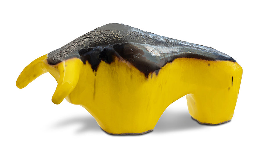 Bull 1017: Glaze Yellow / Lava top